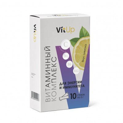 Vitamin Complex for Energy & Immunity “VitUp” with Lemon Flavor