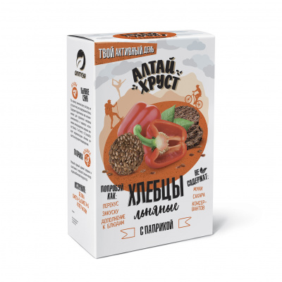 Flax Crispbreads “AltaiKhrust” with Paprika