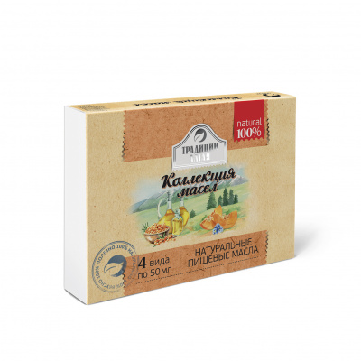 Collection of natural edible oils “Altai Traditions”, 4*50 ml